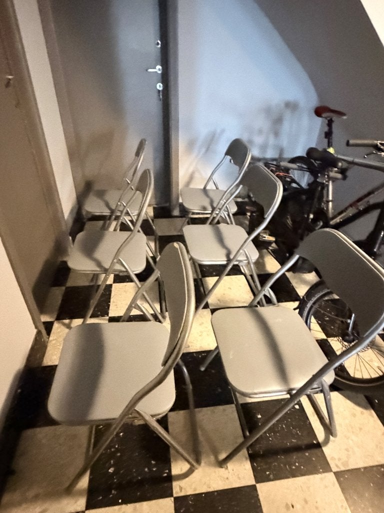 6 chaises d’appoint, Ophalen, Overige materialen, Gebruikt, Grijs