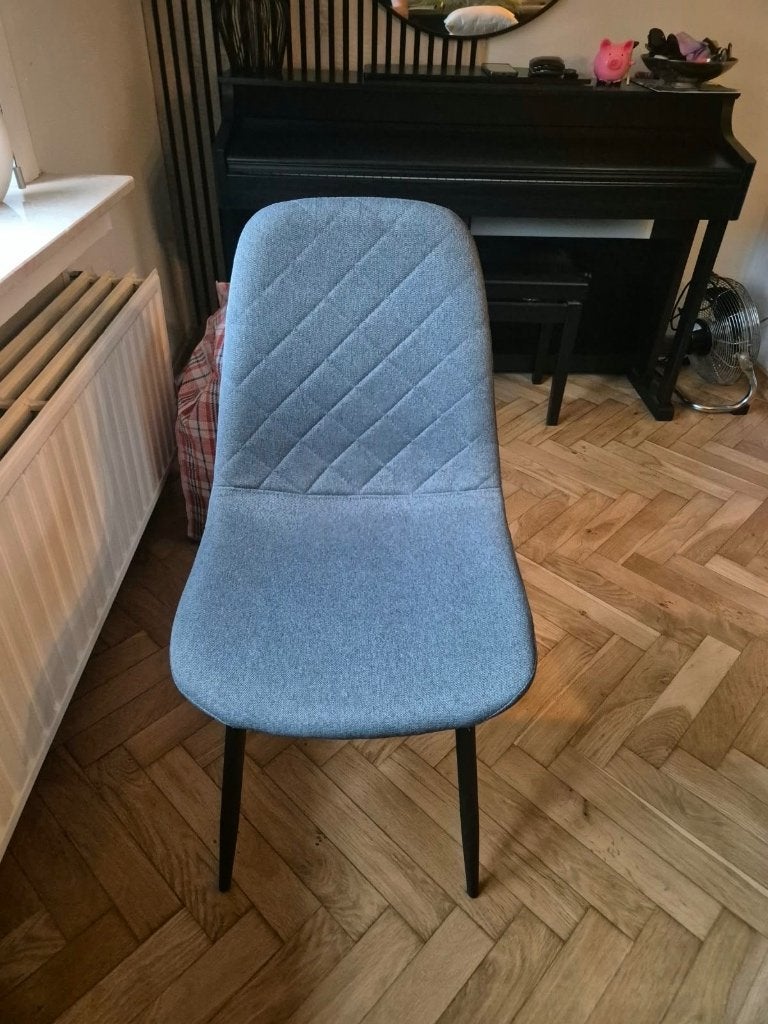 6 stoelen in perfecte staat, Enlèvement, Utilisé, Gris, Cinq, Six Chaises ou plus