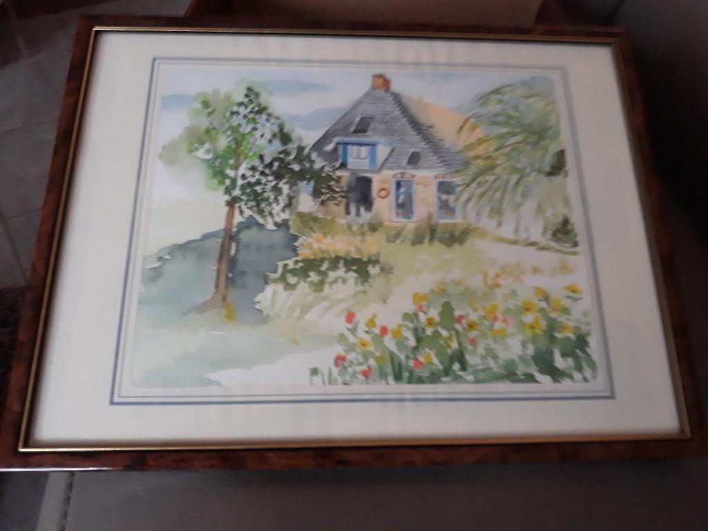 schilderij in kader 30x40, Ophalen of Verzenden
