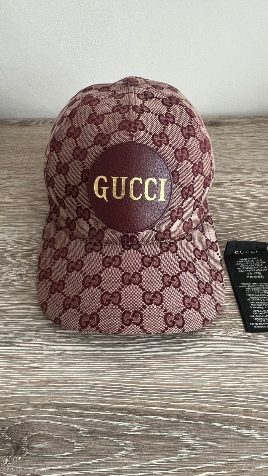Casquette gucci taille S bordeaux, Enlèvement, Comme neuf, Casquette