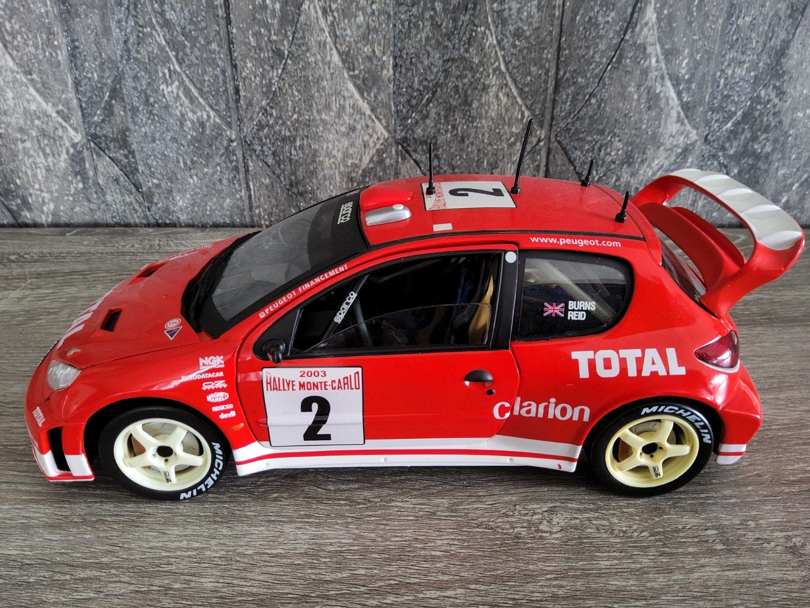 Peugeot 206 WRC., Ophalen of Verzenden, Solido