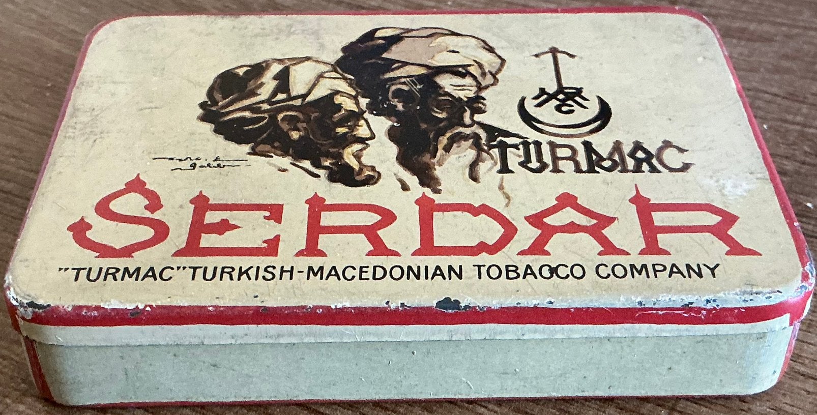 TURMAC SERDAR CIGARETTES blik, Ophalen of Verzenden, Gebruikt, Tabaksdoos of Verpakking