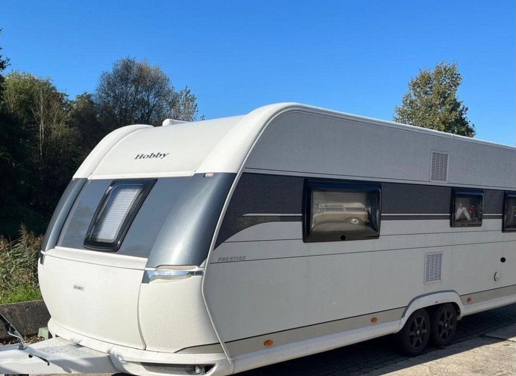 Hobby 650 ufF, airco, mover, luifel, airtent, Caravans en Kamperen, Rondzit, Hobby, Particulier, 1500 - 2000 kg
