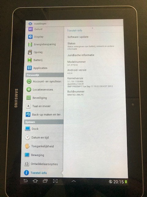 Samsung Galaxy Tab 10.1, Computers en Software, Android Tablets, GT-P7510, Samsung Galaxy, 16 GB, Wi-Fi