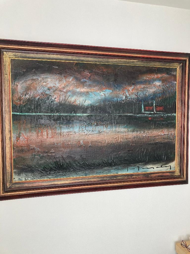 groot schilderij stephaan tessely  140x100cm, Enlèvement