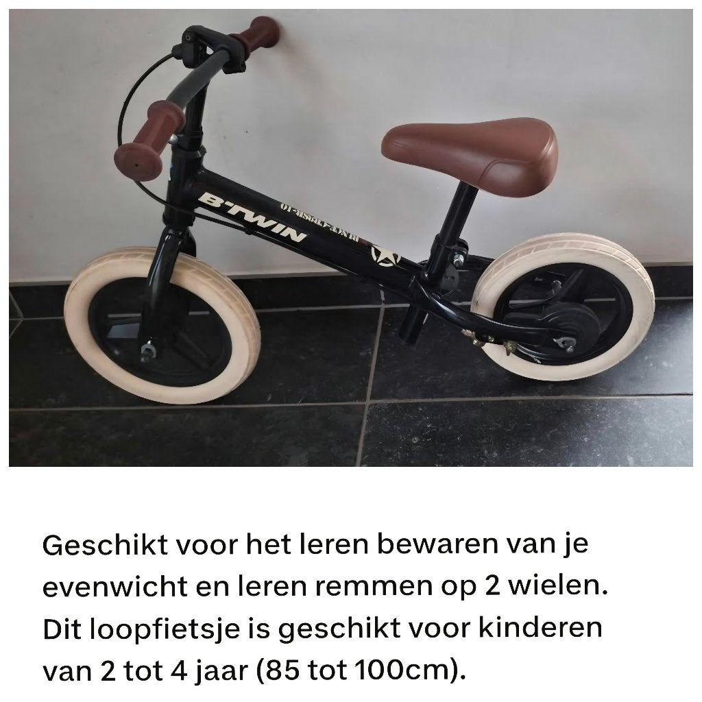 loopfiets 10 inch  prima staat, Enlèvement