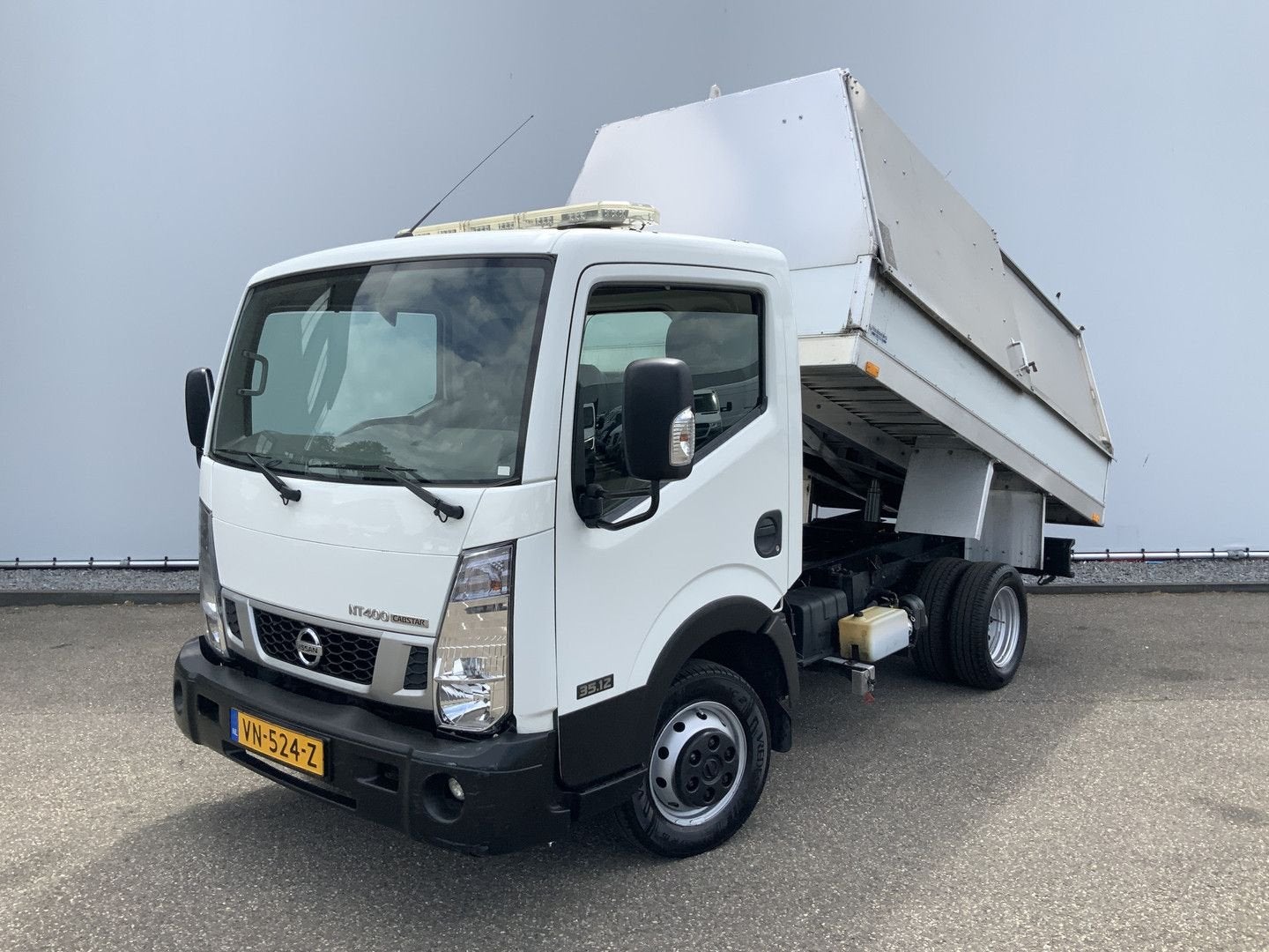 Nissan NT400 35.12 2.5 dCi 250 Kipper 3 Zits Dub Lucht Bakma, ABS, Wit, Bedrijf, Te koop