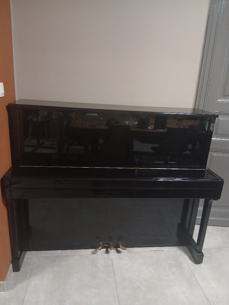 Piano, Muziek en Instrumenten, Piano's, Ophalen, Gebruikt, Zwart, Piano