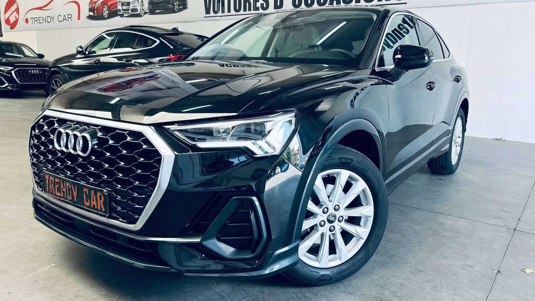 Audi Q3 Sportback 35 TFSI S tronic+LED+CUIR+CARPLAY+CAMERA+C, 4 cilinders, Zwart, 5 zetels, 5 deurs