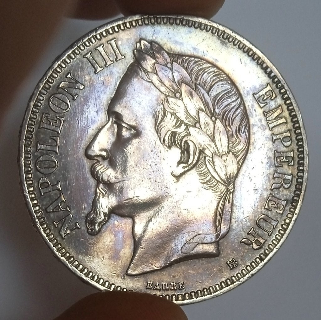 5 francs 1869 BB, Envoi, France, Monnaie en vrac, Argent