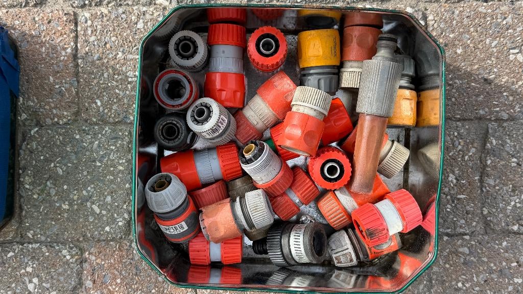 koppelingen voor waterdarm - tuinslang, Tuin en Terras, Ophalen, Gebruikt, Tuinslang