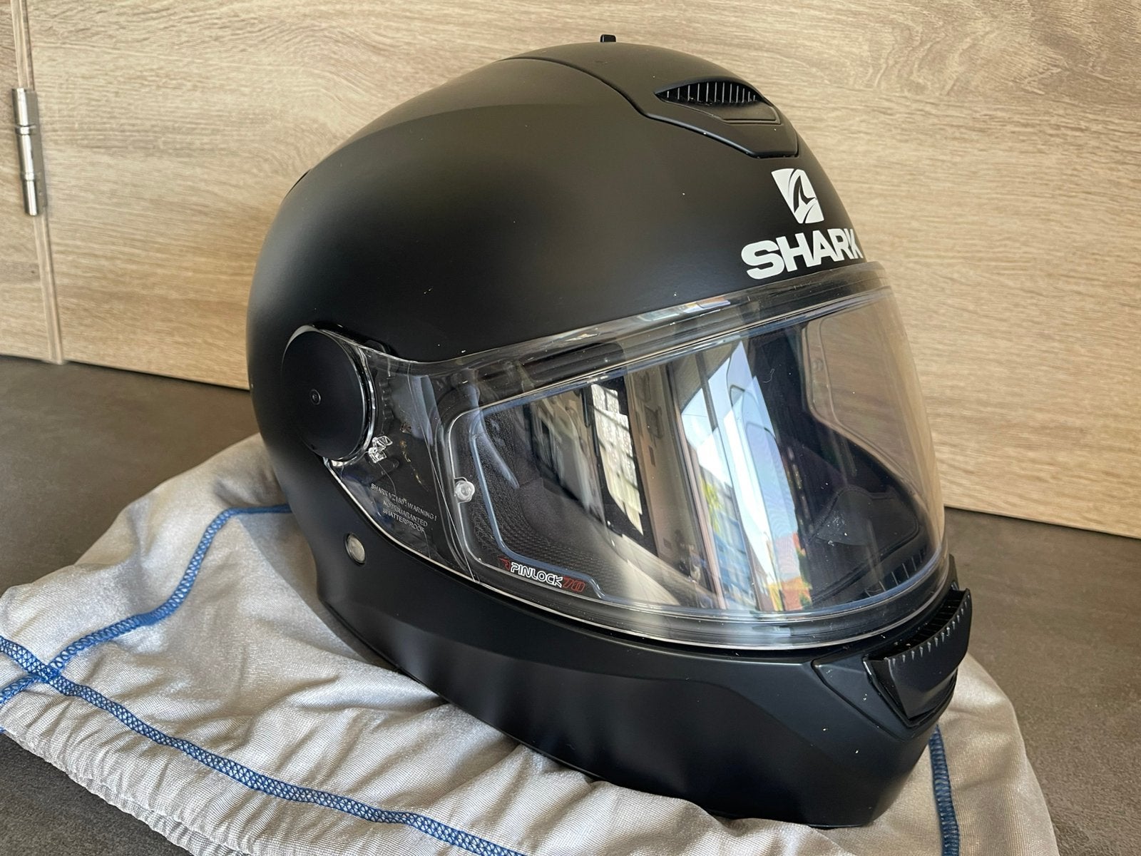 Casque intégral Shark D-Skwal noir mat taille L, Motos, Enlèvement