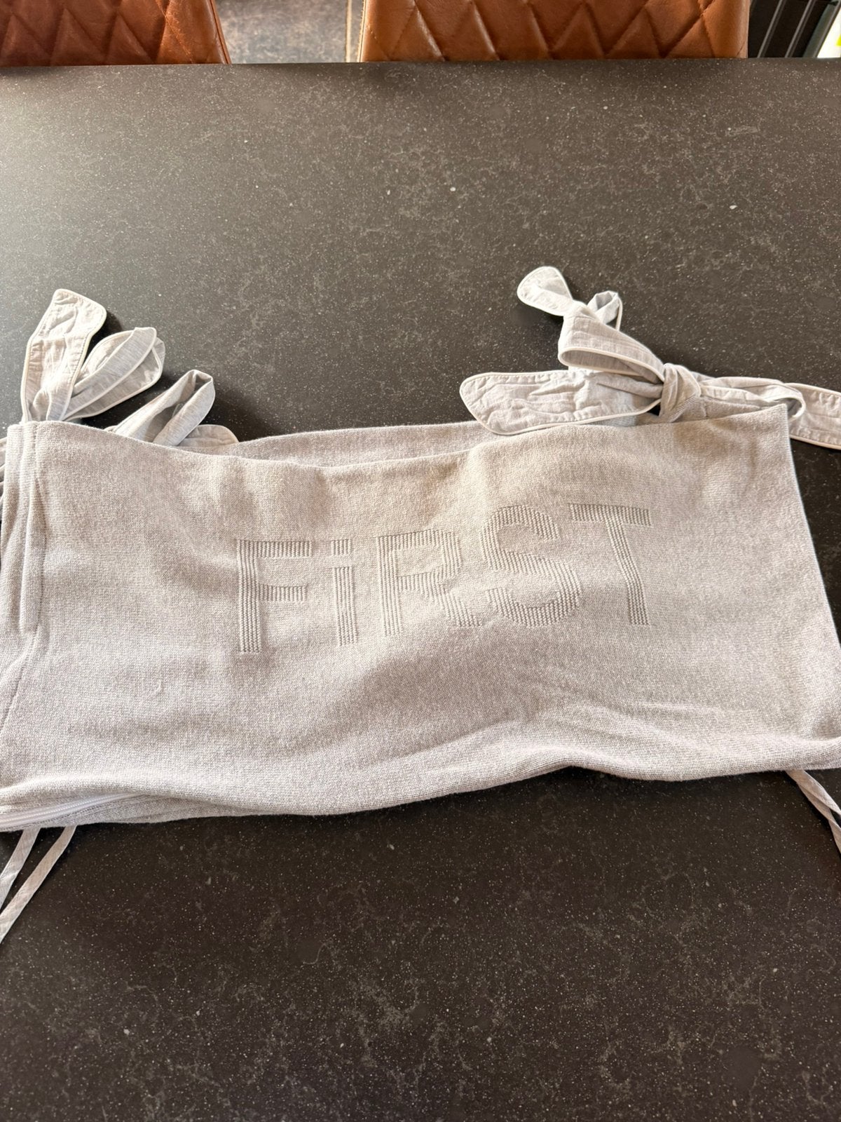 Bedomranding babybed First, Kinderen en Baby's, Ophalen, Grijs, Jongetje of Meisje, Overige typen