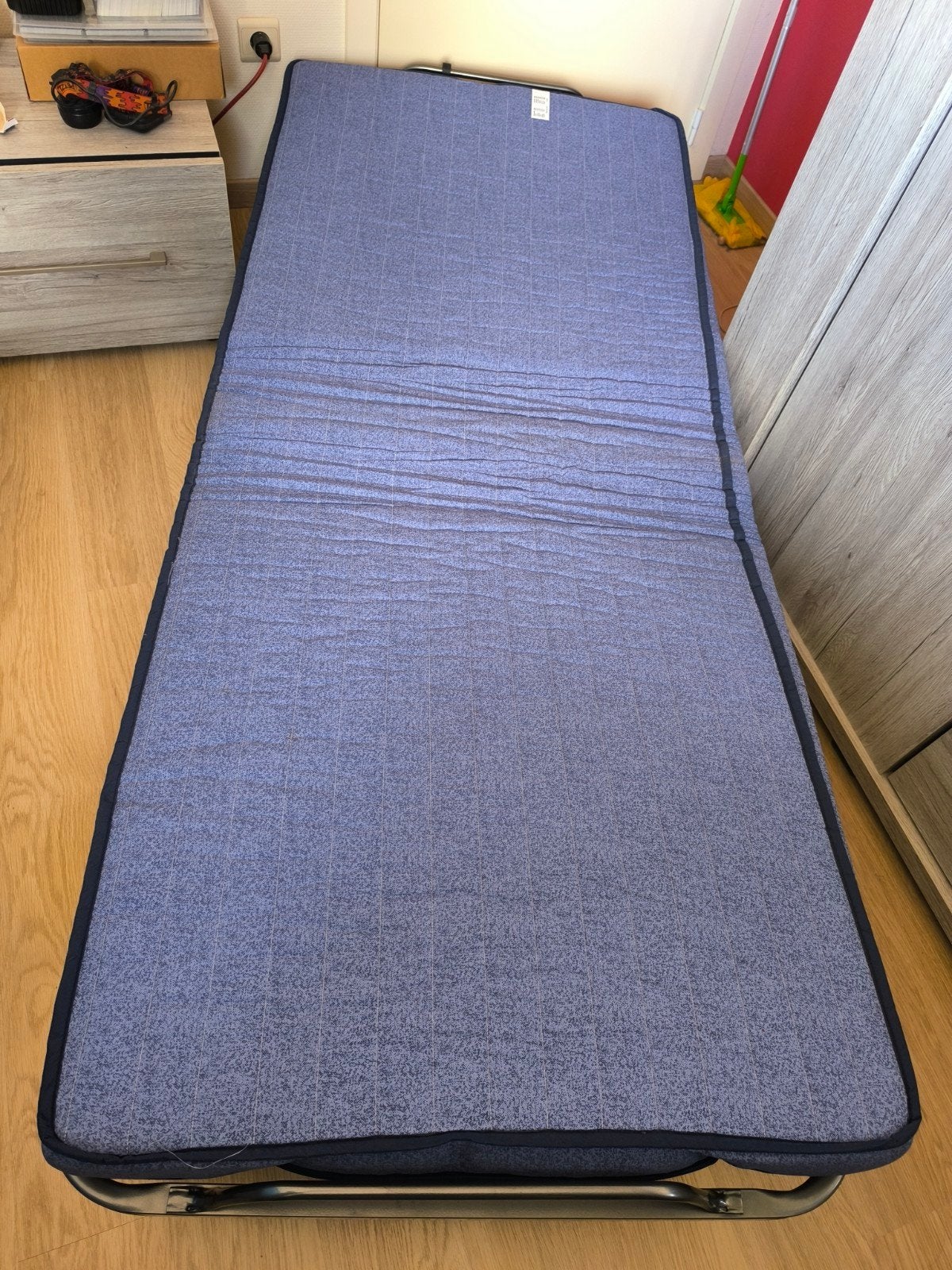 plooibed met matras en beschermhpes, Huis en Inrichting, Slaapkamer | Bedden, Ophalen, 90 cm, Eenpersoons, Zo goed als nieuw