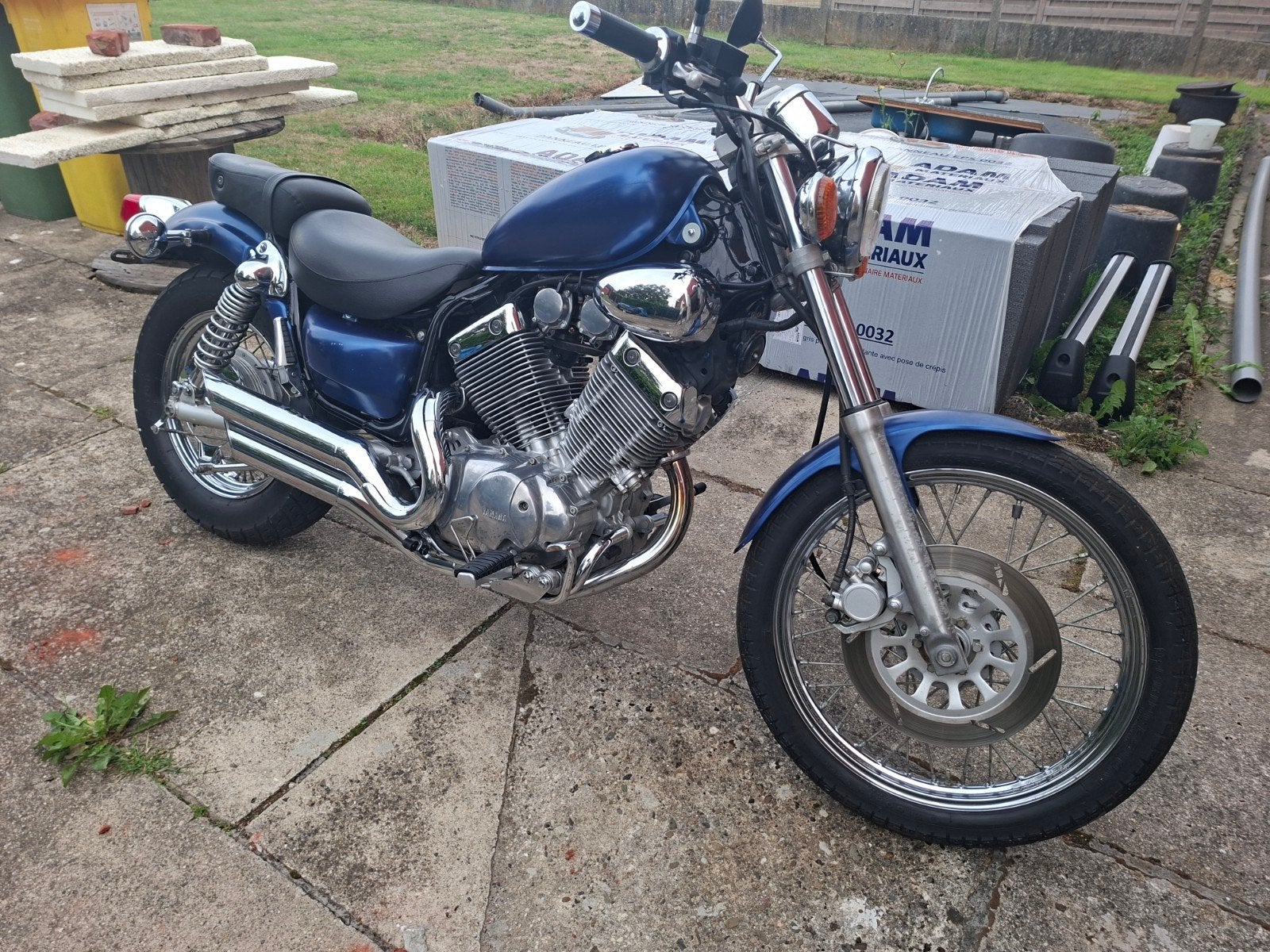 YAMAHA XV535 OLDTIMER, Motoren, Cardan-aandrijving, 2 cilinders, Occasion, 535 cc