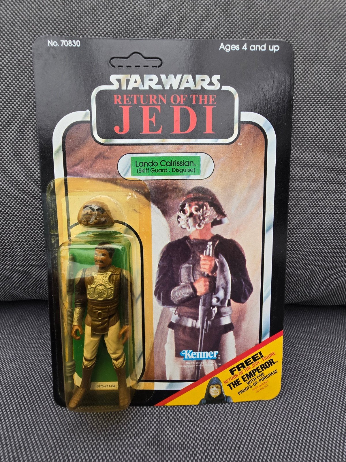 Star Wars Vintage Moc Lando Skiff Guard Disguise 65 Back, Verzamelen, Ophalen of Verzenden