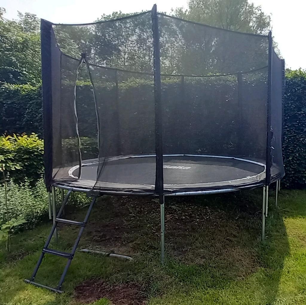 Salta trampoline+ ongebruikte beschermhoes, 366cm, 2020, Kinderen en Baby's, Speelgoed | Buiten | Trampolines, Ophalen, Gebruikt