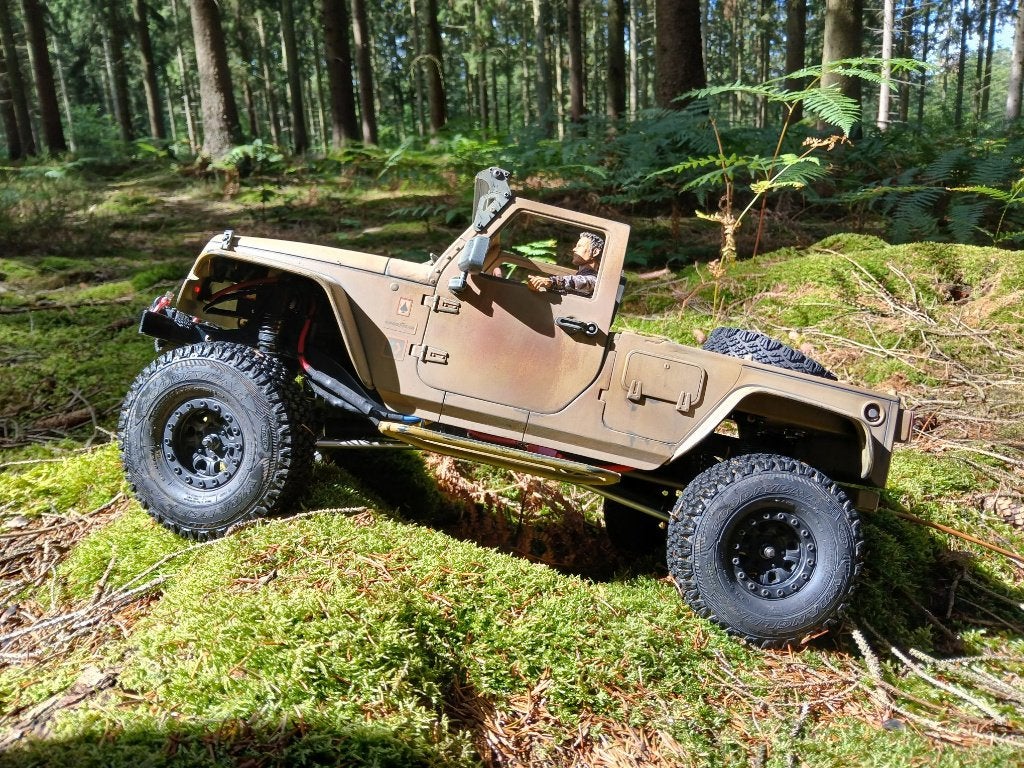 Crawler/scale Jeep Wrangler châssis HPI Venture SBK, Échelle 1:10, Enlèvement ou Envoi, Voiture off road, Comme neuf