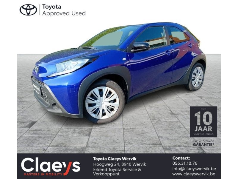 Toyota Aygo play Toyota Aygo X Play CVT 1.0L, Auto's, Automaat, Blauw, 72 pk, Bedrijf