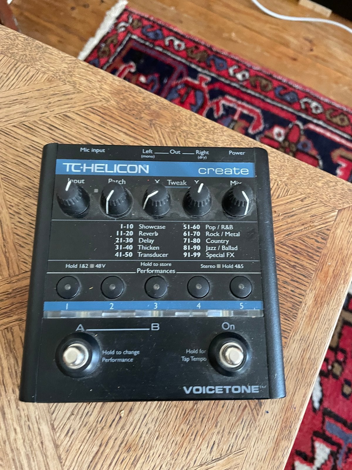 pédale de processeur vocal TC-Helicon VoiceTone Create, Muziek en Instrumenten, Ophalen, Zo goed als nieuw