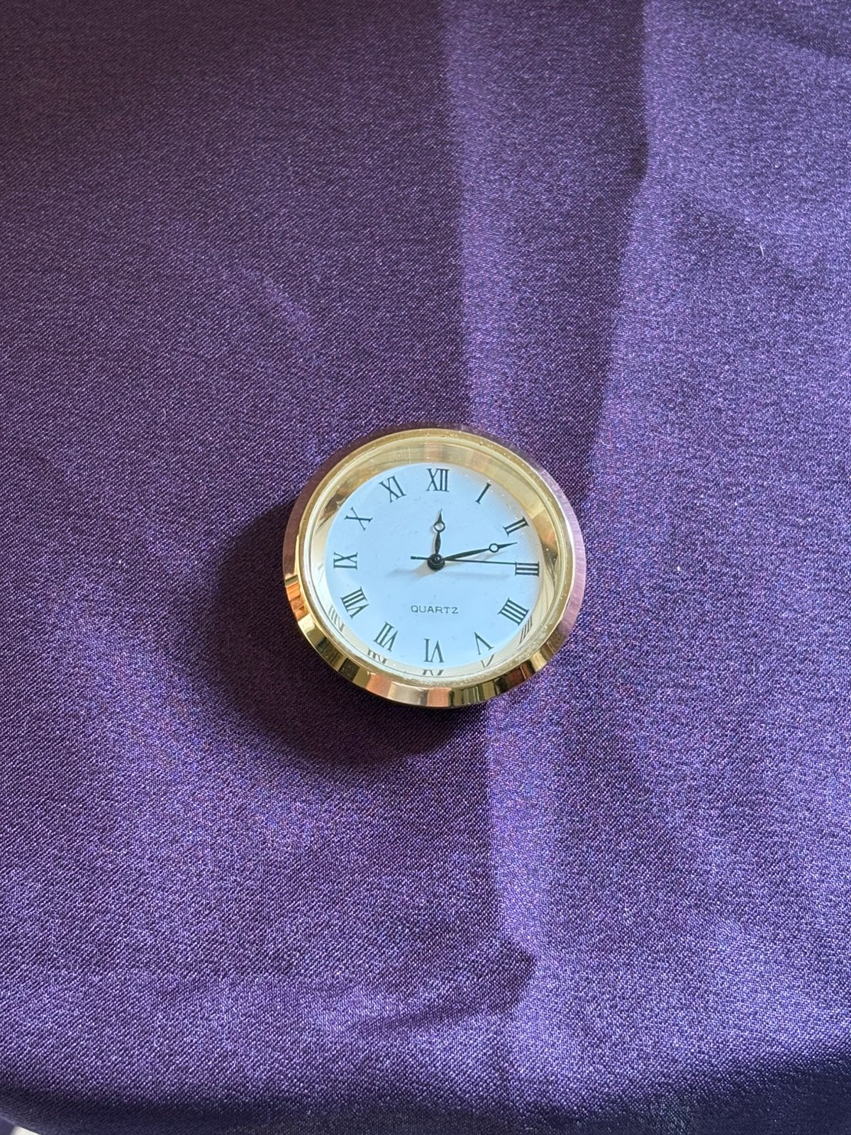 Mini Quartz Klokje, Zakhorloge, Verguld, 1960 of later, Goud