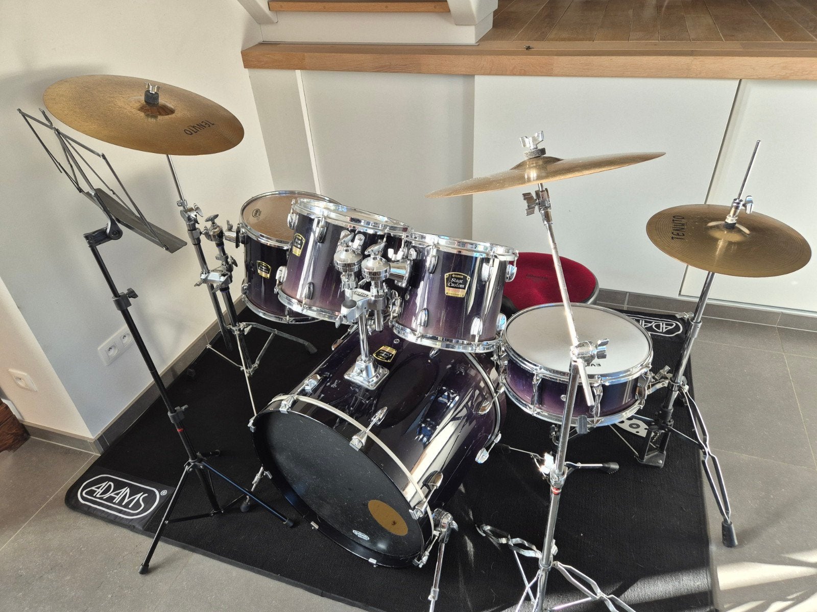 Complete Yamaha Stage Custom Advantage drumstel - Volledig s, Muziek en Instrumenten, Drumstellen en Slagwerk, Ophalen, Pearl
