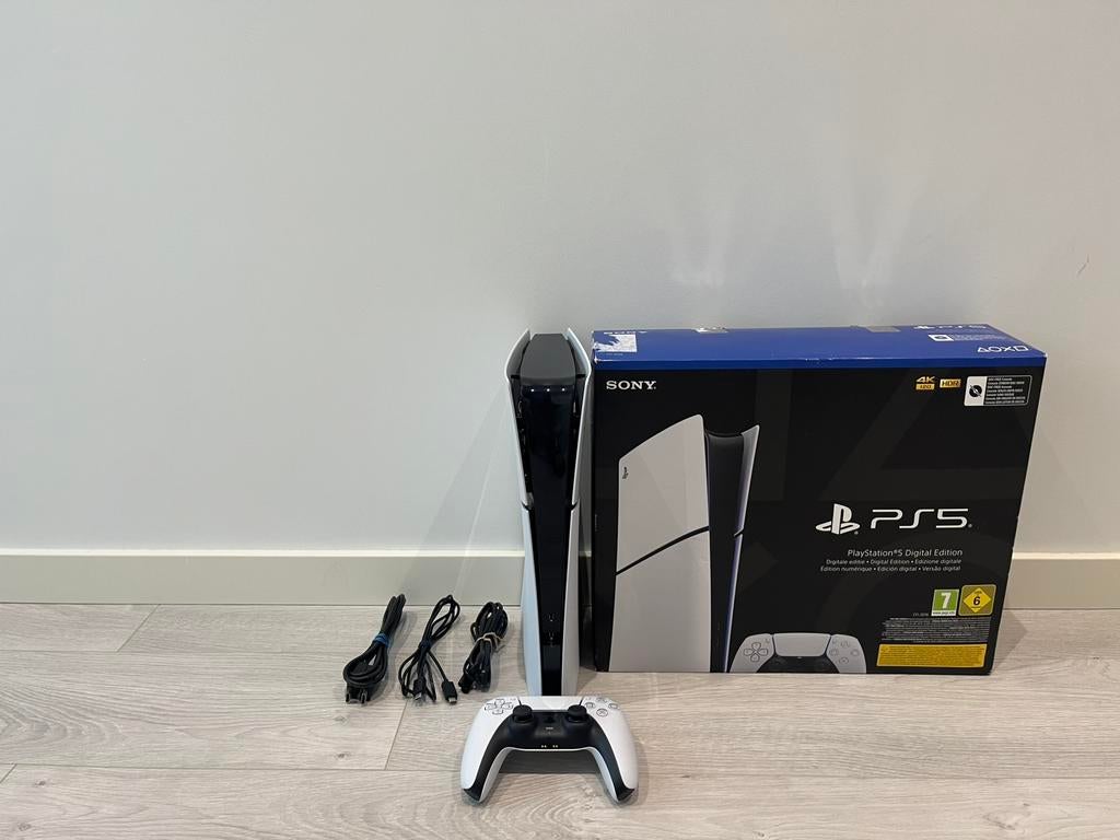 PS5 Slim Digital (Met doos) + 1 Controller, Games en Spelcomputers, Ophalen
