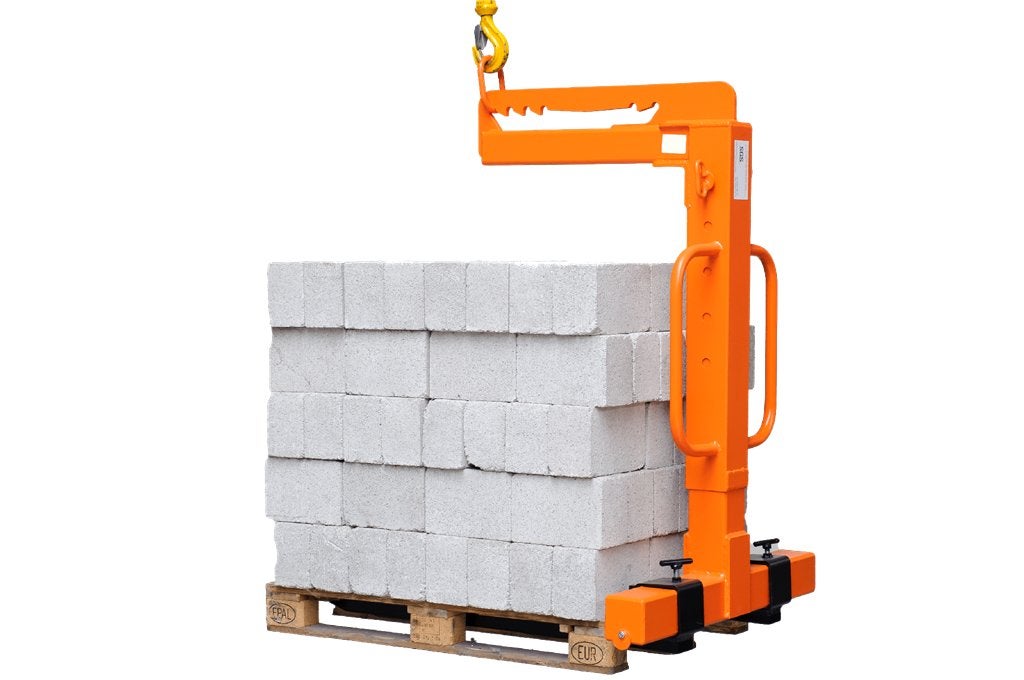 Pallethaak voor torenkraan (gebruikt), Ophalen, Gebruikt, Handmatig