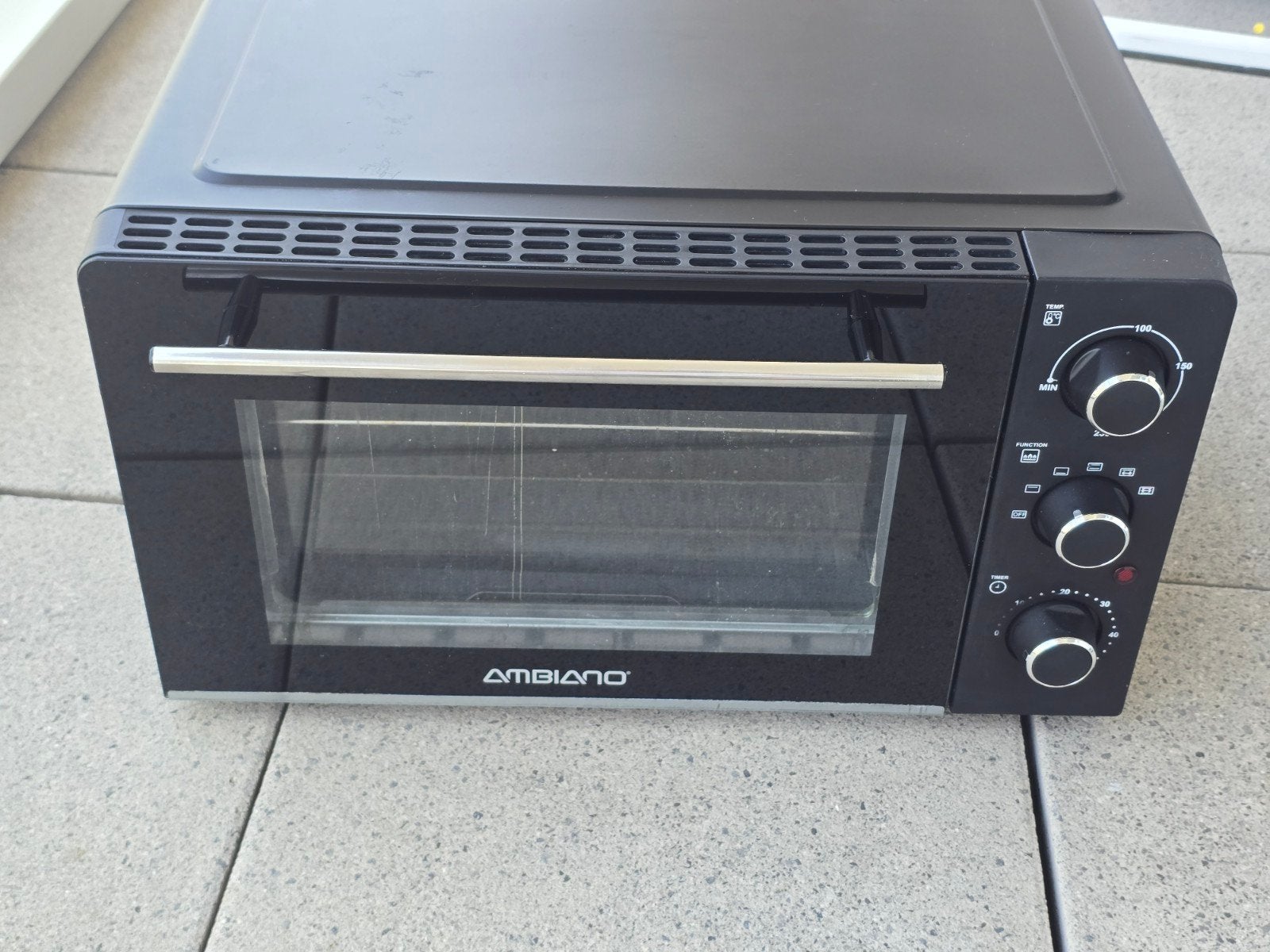 Mini-four Ambiano 28L — 1500W — Rôtisserie, Enlèvement, Utilisé, Mini-four, Plaque tournante