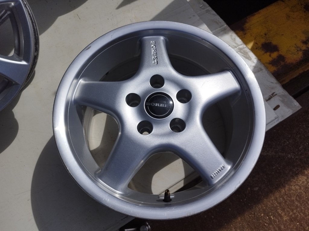Aluminium Borbet 15 inch velgen - 4 stuks, Auto-onderdelen, Banden en Velgen, Ophalen, Gebruikt, 15 inch, Velg(en)