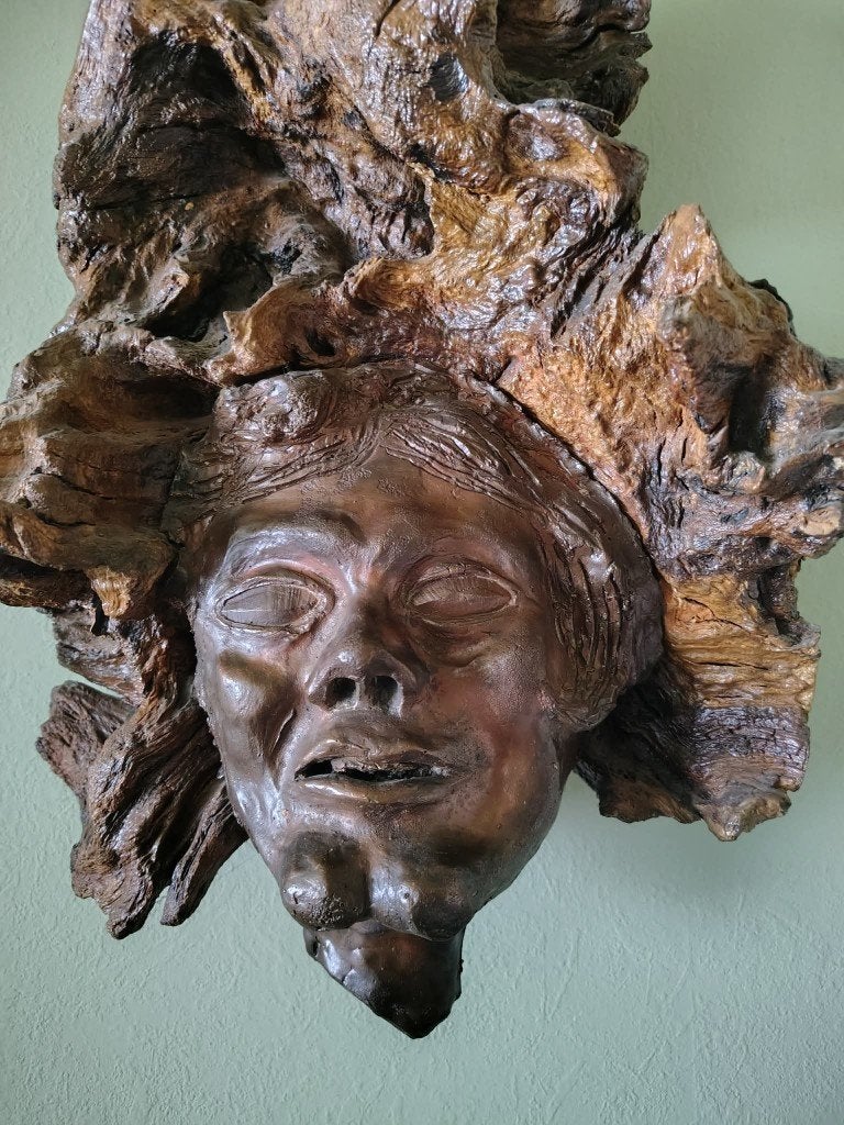 Bosgeest brons/ kunsthars/ François Boland/ESC-ART-GO, Antiquités & Art, Enlèvement, Brons