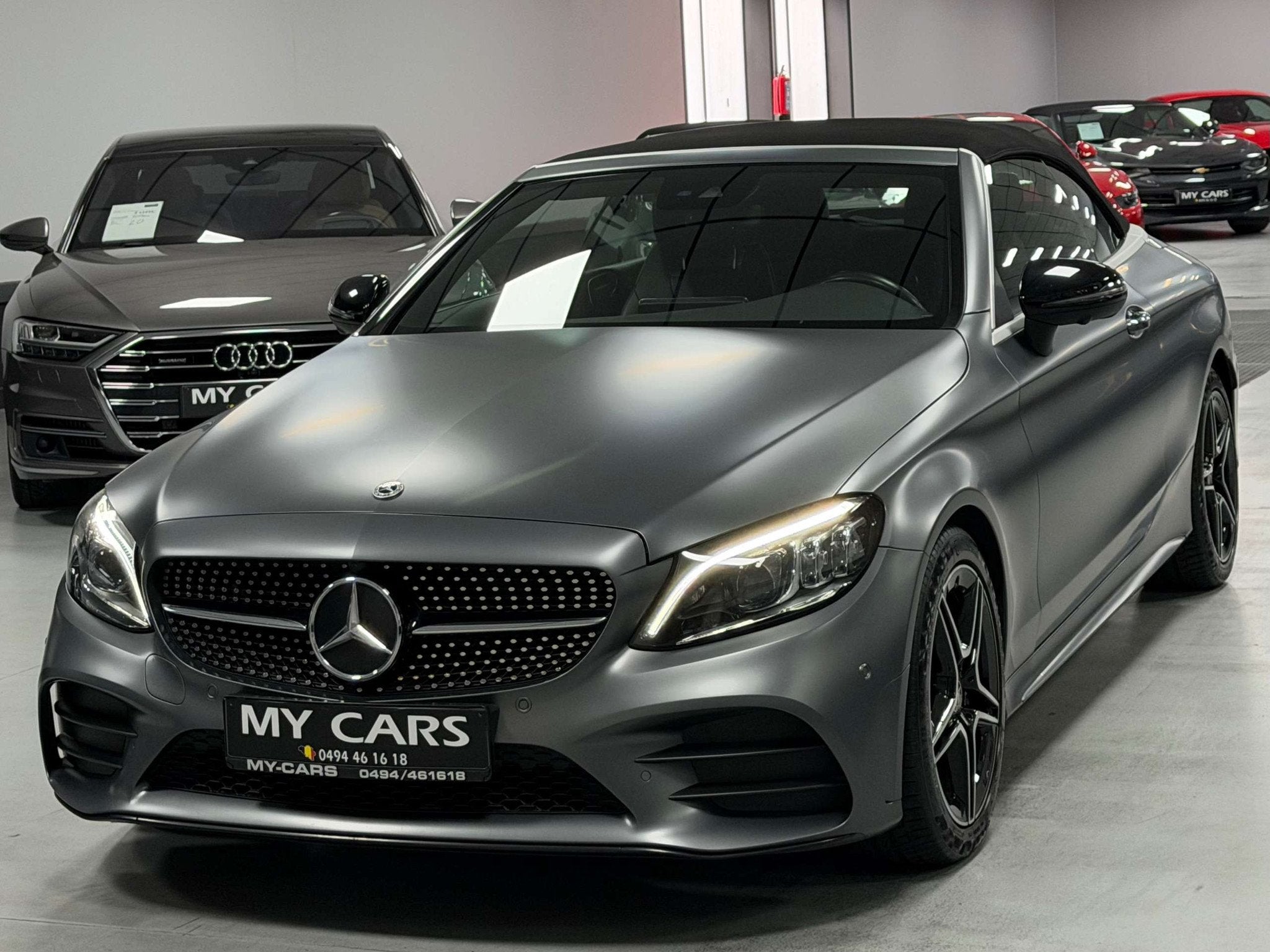 Mercedes-Benz C-Klasse 220 D 194 Cv Cabriolet Gris Mat Pack-, Auto's, Automaat, 4 zetels, Achterwielaandrijving, Euro 6