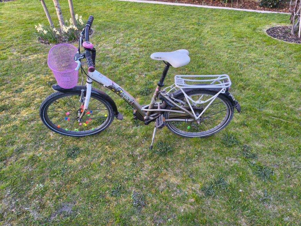 Meisjesfiets maat 22, Ophalen, Gebruikt, 22 inch, Handrem