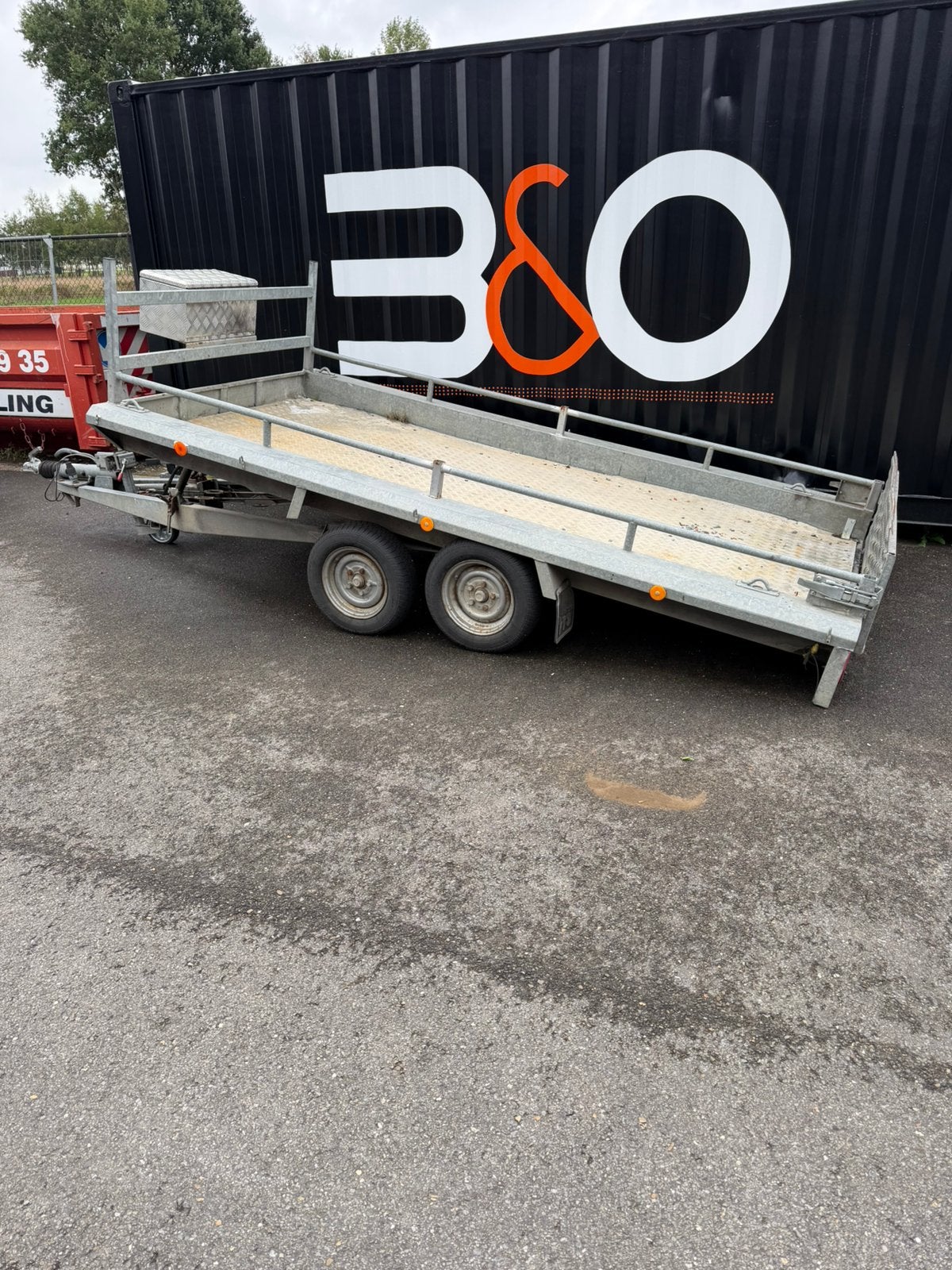 Machinetrailer, Ophalen, Gebruikt