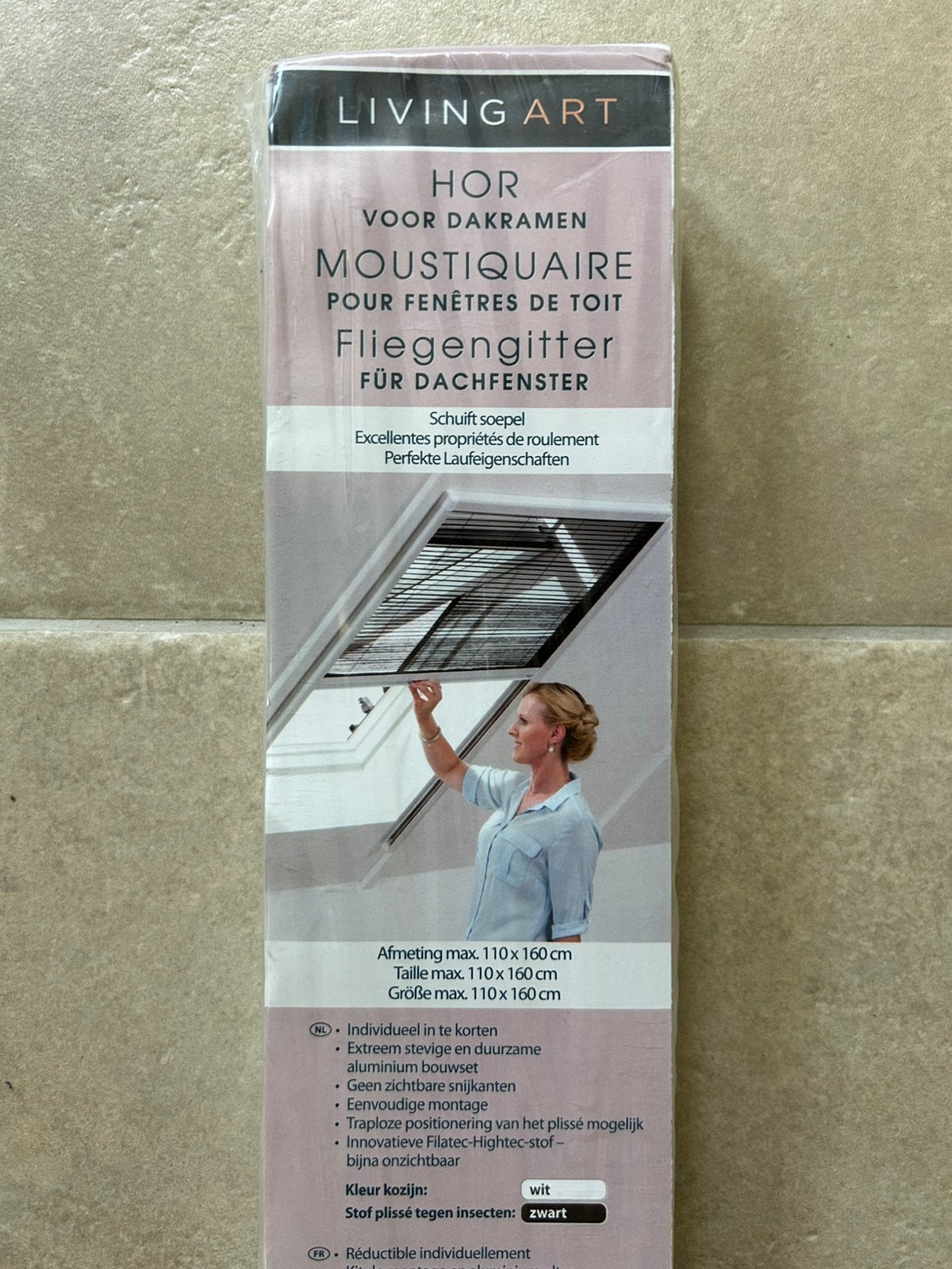 Hor voor dakraam - afm max 110 x 160cm - kleur: wit, Doe-het-zelf en Bouw, Overige typen, Minder dan 200 cm, Nieuw, Ophalen