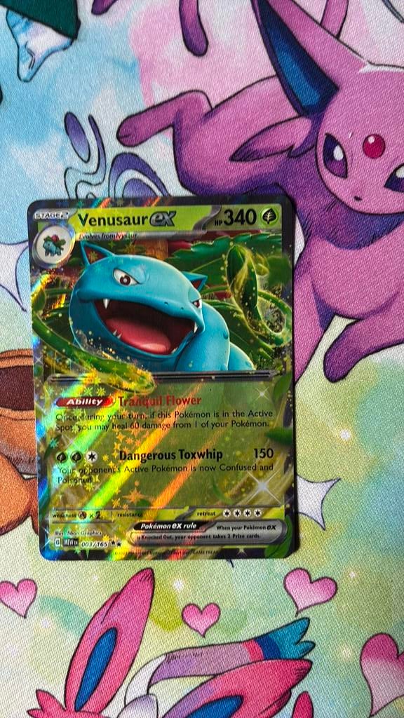 Venusaur ex mew 151 pokemon kaart, Ophalen of Verzenden