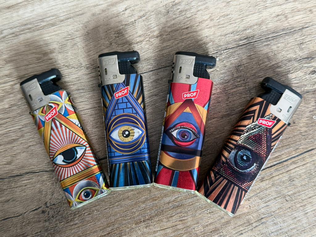 Briquets PROF coupe-vent - illuminati, Collections, Enlèvement ou Envoi, Neuf, Briquet