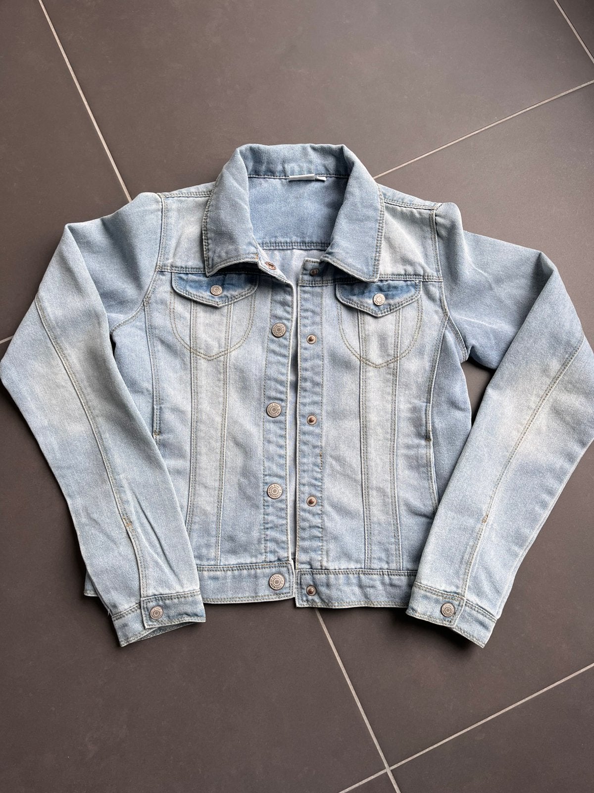 Jeansjas maat 158, Kinderen en Baby's, Kinderkleding | Maat 158, Ophalen of Verzenden, Gebruikt