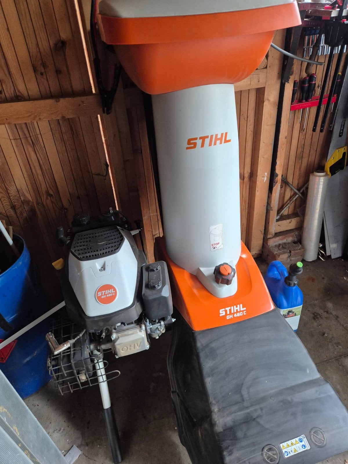 stihl GH460C, Tuin en Terras, Hakselaars, Ophalen, Zo goed als nieuw, Benzine, Stihl