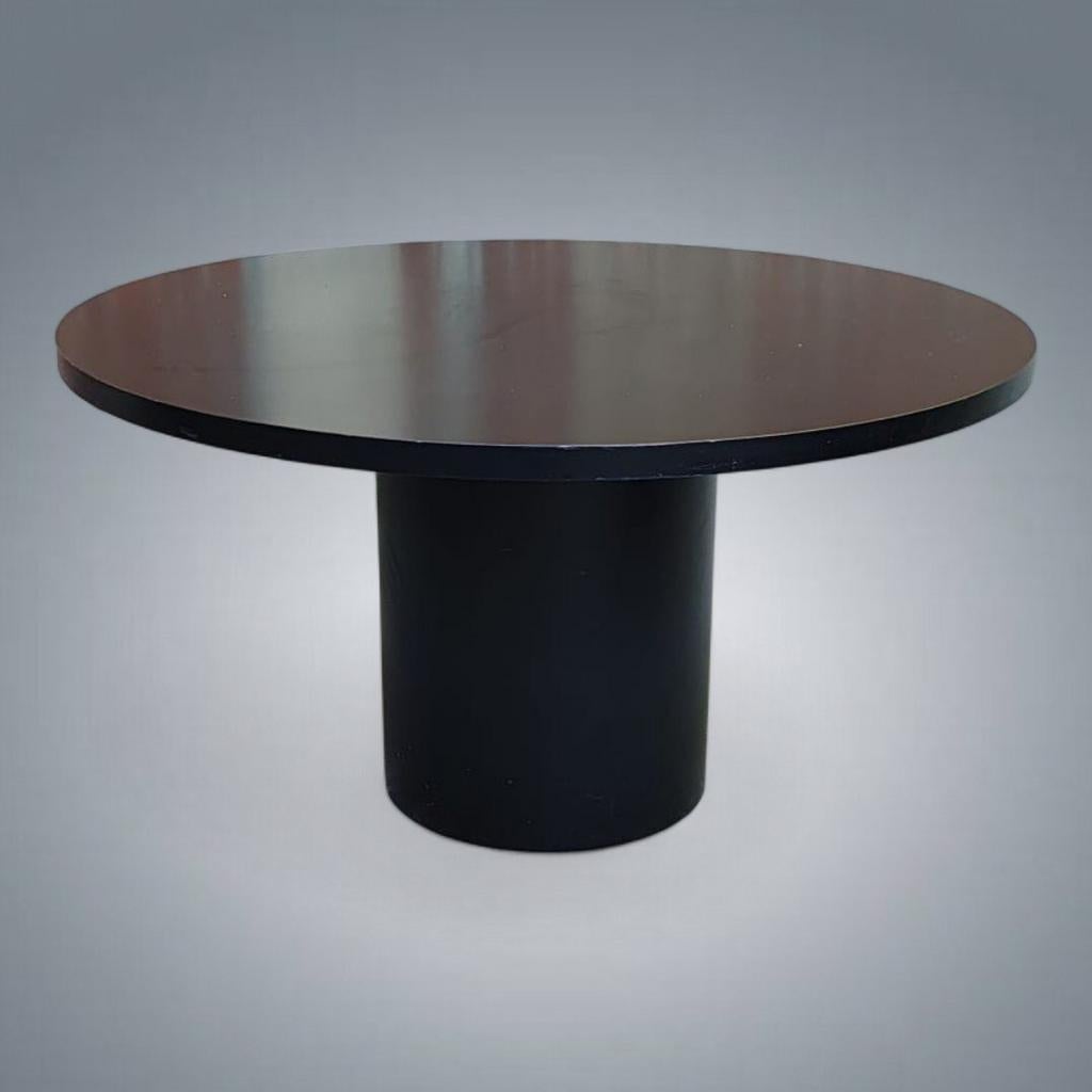 Vintage zwart gelakte houten eettafel, Ophalen