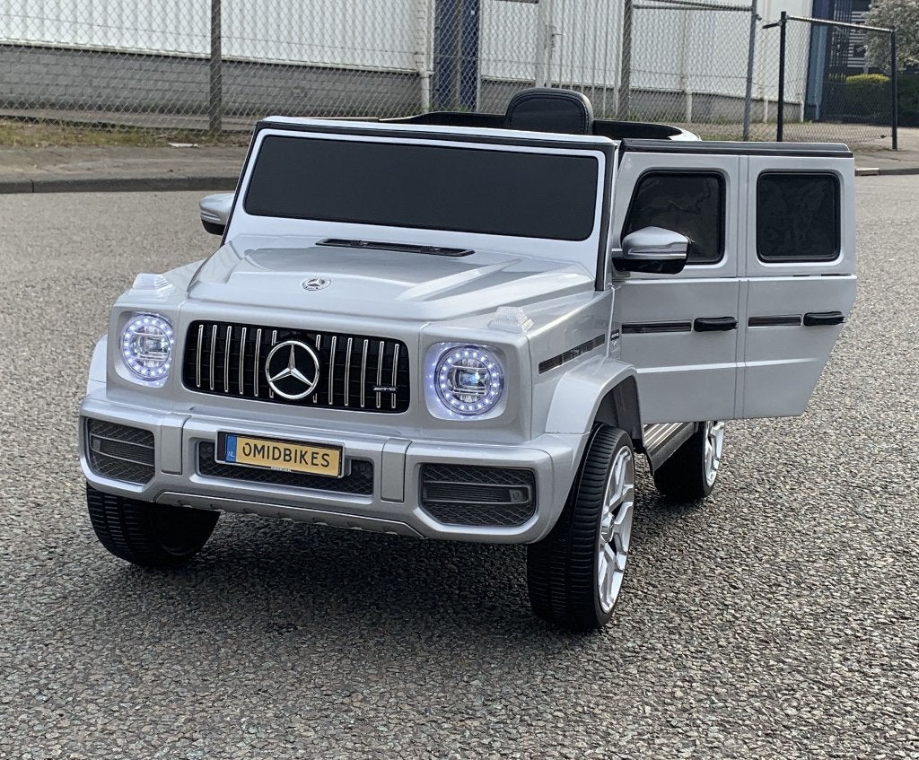 Mercedes G63 AMG 12v Metallic zilver Bluetooth / Afst. lede, Enfants & Bébés, Jouets | Extérieur | Véhicules à batterie, Neuf