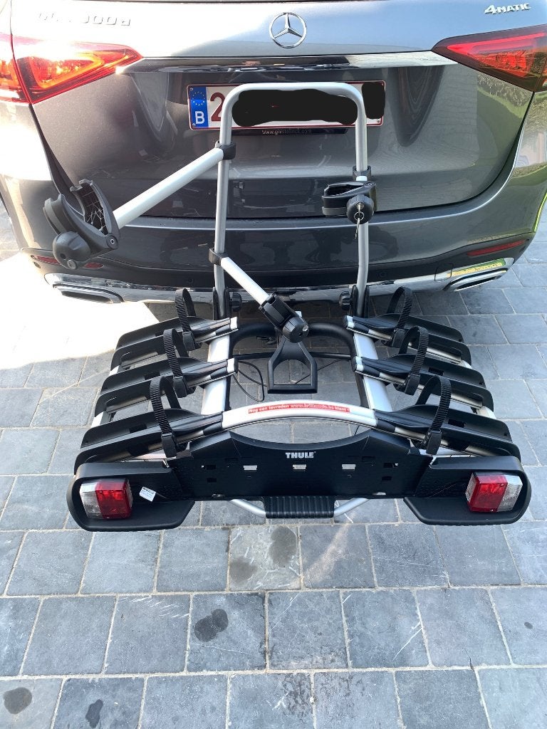 Thule EuroWay G2 923 Fietsendrager (3 fietsen), Auto diversen, Fietsendragers, Ophalen, 3 fietsen of meer, Zo goed als nieuw, Brede banden
