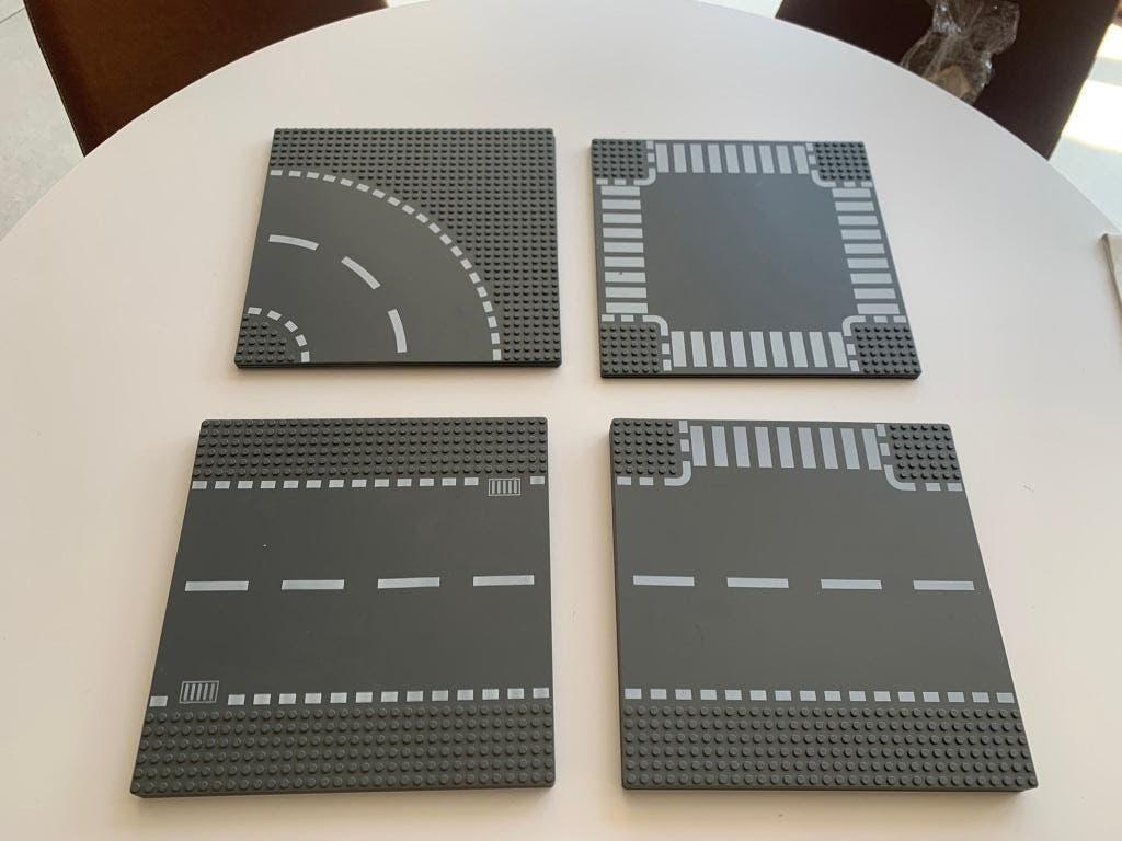20 Lego Straat (roads) platen, Ophalen of Verzenden, Gebruikt, Lego