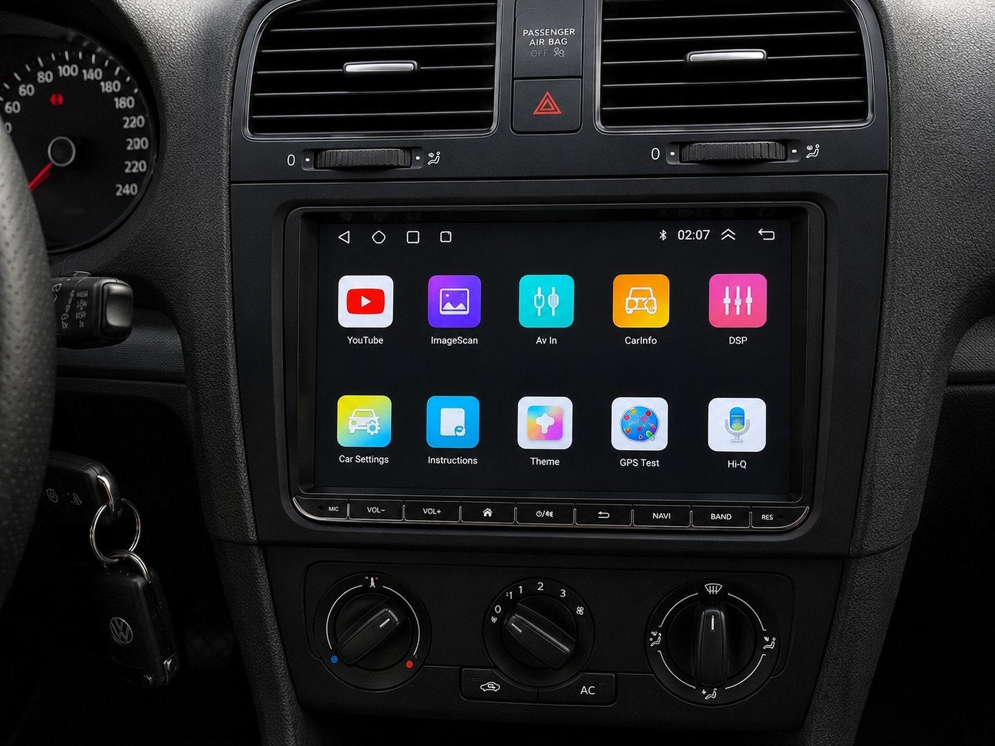 Autoradio Android CarPlay pour Volkswagen et Skoda 4+64Gb, Enlèvement ou Envoi