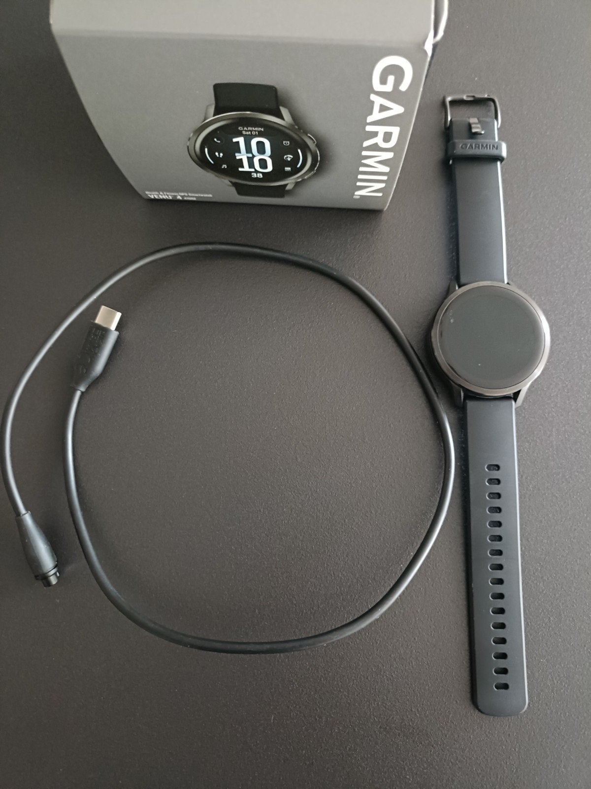 Garmin Venu 4, Handtassen en Accessoires, Smartwatches, Ophalen, Zwart, Garmin, Nieuw
