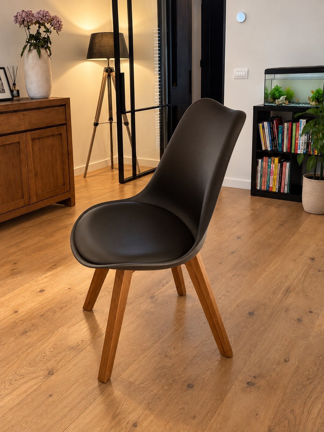 Kuipstoel met onderstel in teak (8x), Maison & Meubles, Autres couleurs, Enlèvement, Bois, Cinq, Six Chaises ou plus