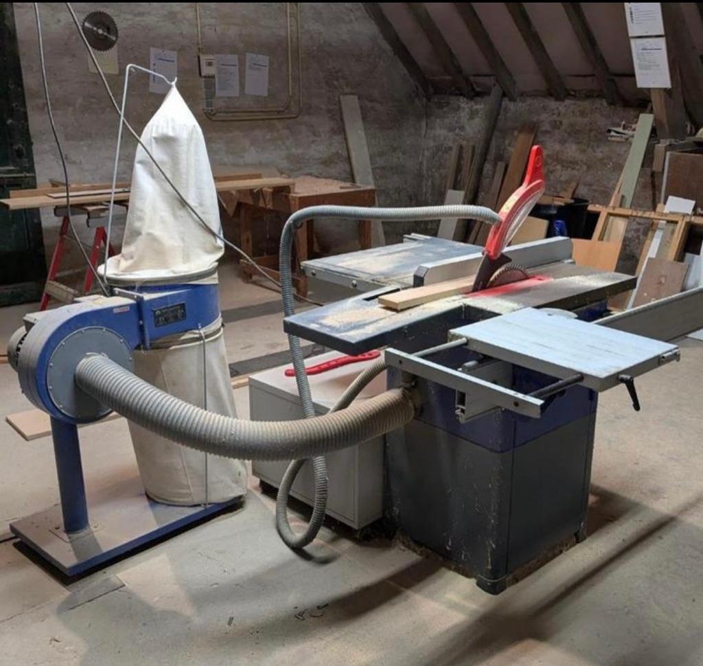 Paneelzaag met Stofafzuiging, Zakelijke goederen, Machines en Bouw | Houtbewerking, Ophalen