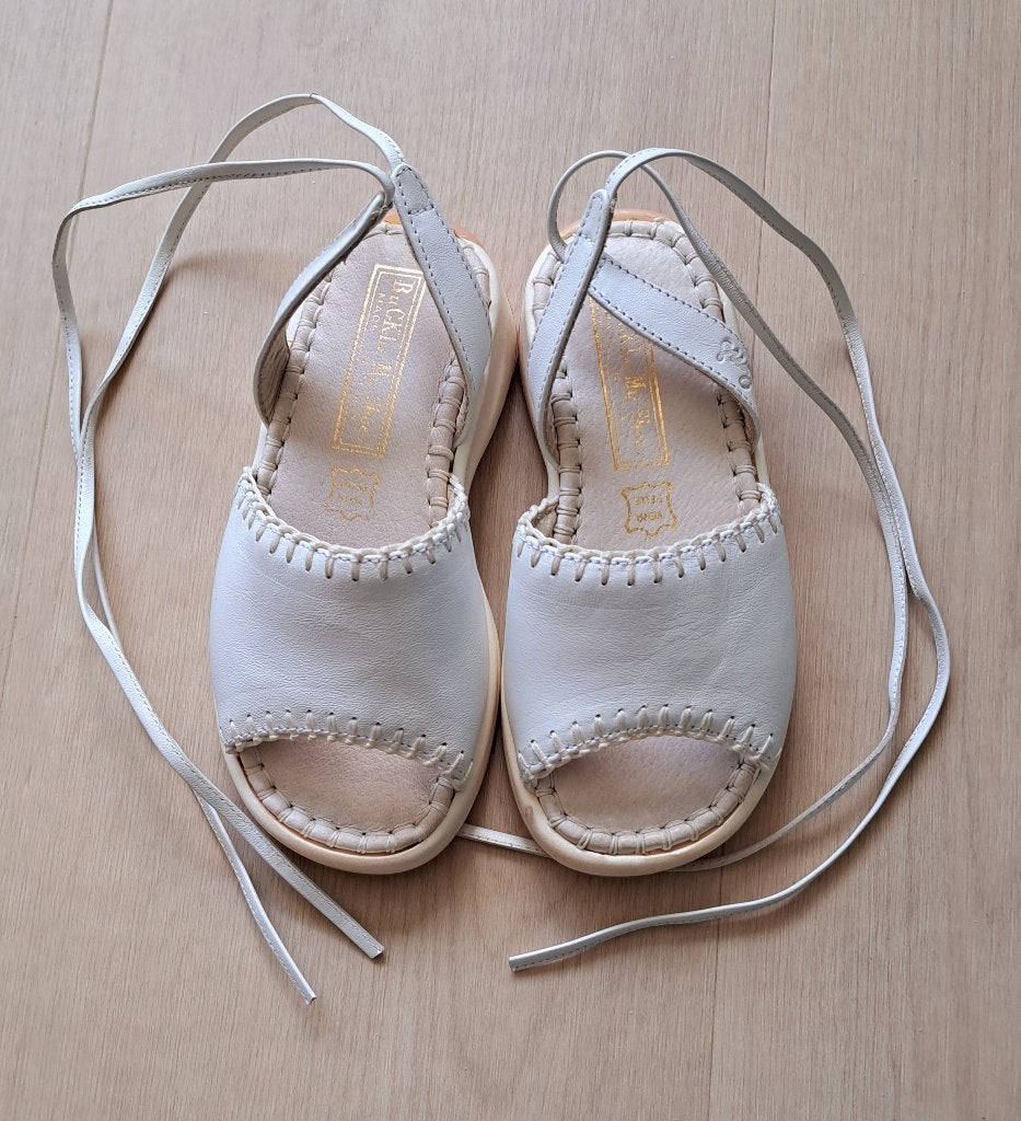 Lederen sandalen maat 27, Meisje, Schoenen, Ophalen of Verzenden, Zo goed als nieuw