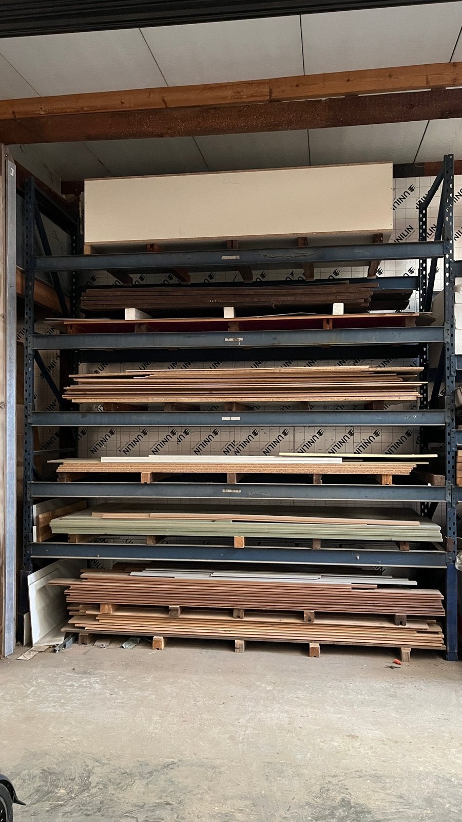 Palletstelling met 5 liggers H=3,8m B=3440 D=1130, Ophalen