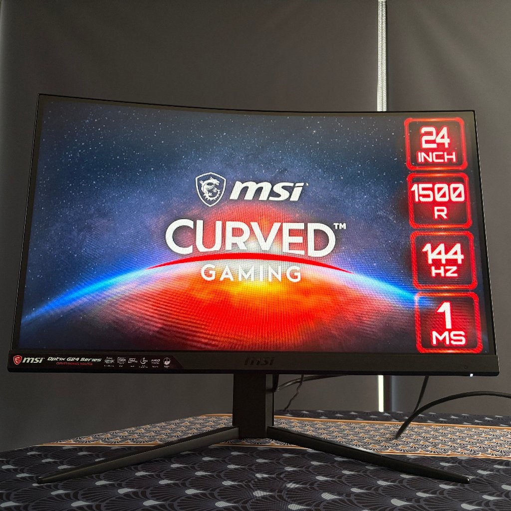 Écran Gamer Incurvé MSI G24 Series (144Hz ) Excellent état, Informatique & Logiciels, Gaming, 24 pouces, MSI, 1 à 2 ms